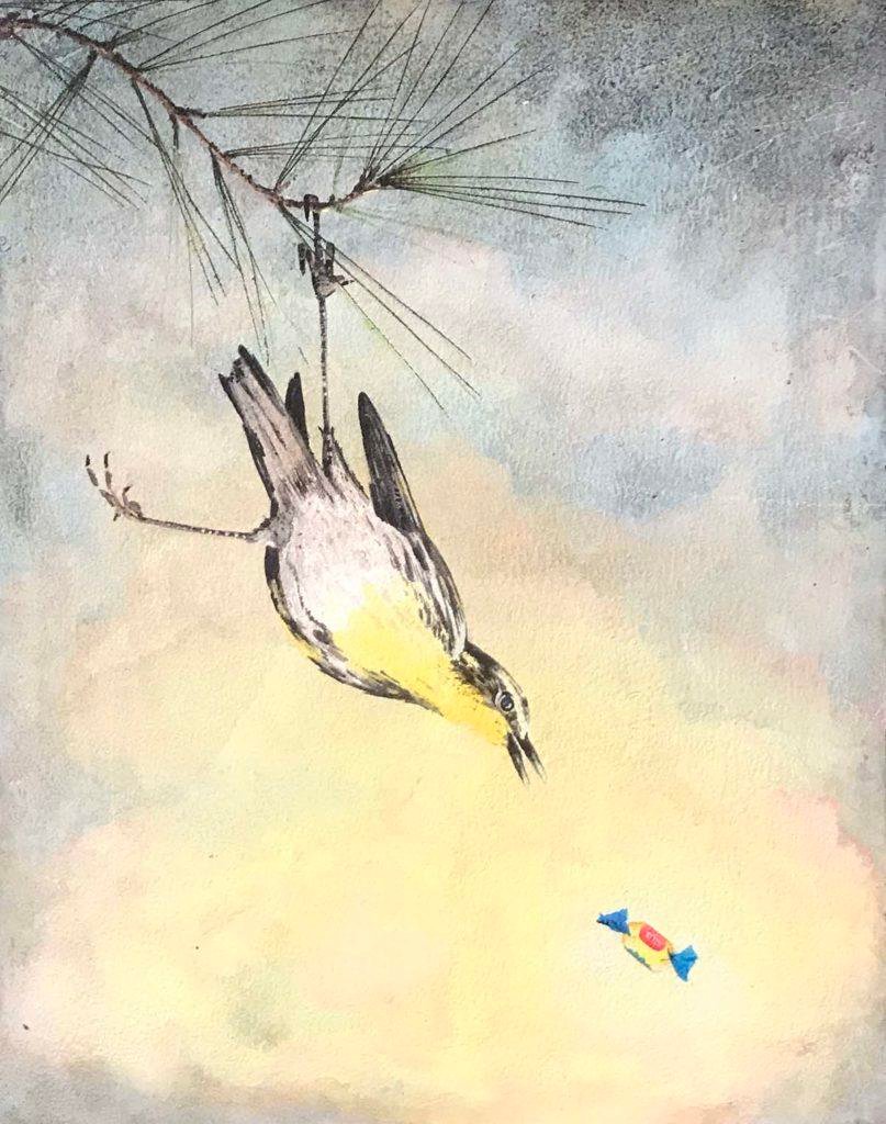 (Yellow Throated Warbler) artwork by Mike Lind